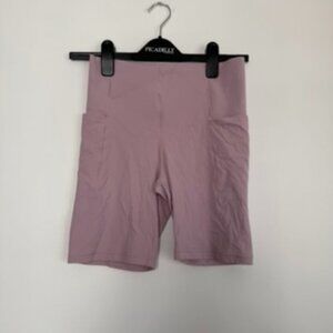 $55 OFFLINE by Aerie Pink High Waisted Biker Shorts with Pockets Medium